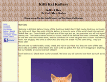 Tablet Screenshot of kittikatkattery.com